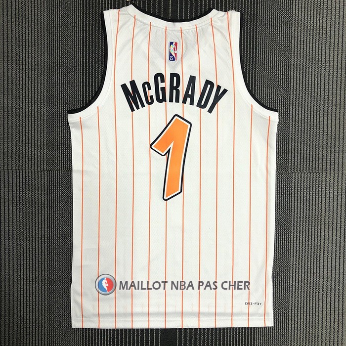 Maillot Orlando Magic Tracy McGrady NO 1 Ville 2020-21 Blanc